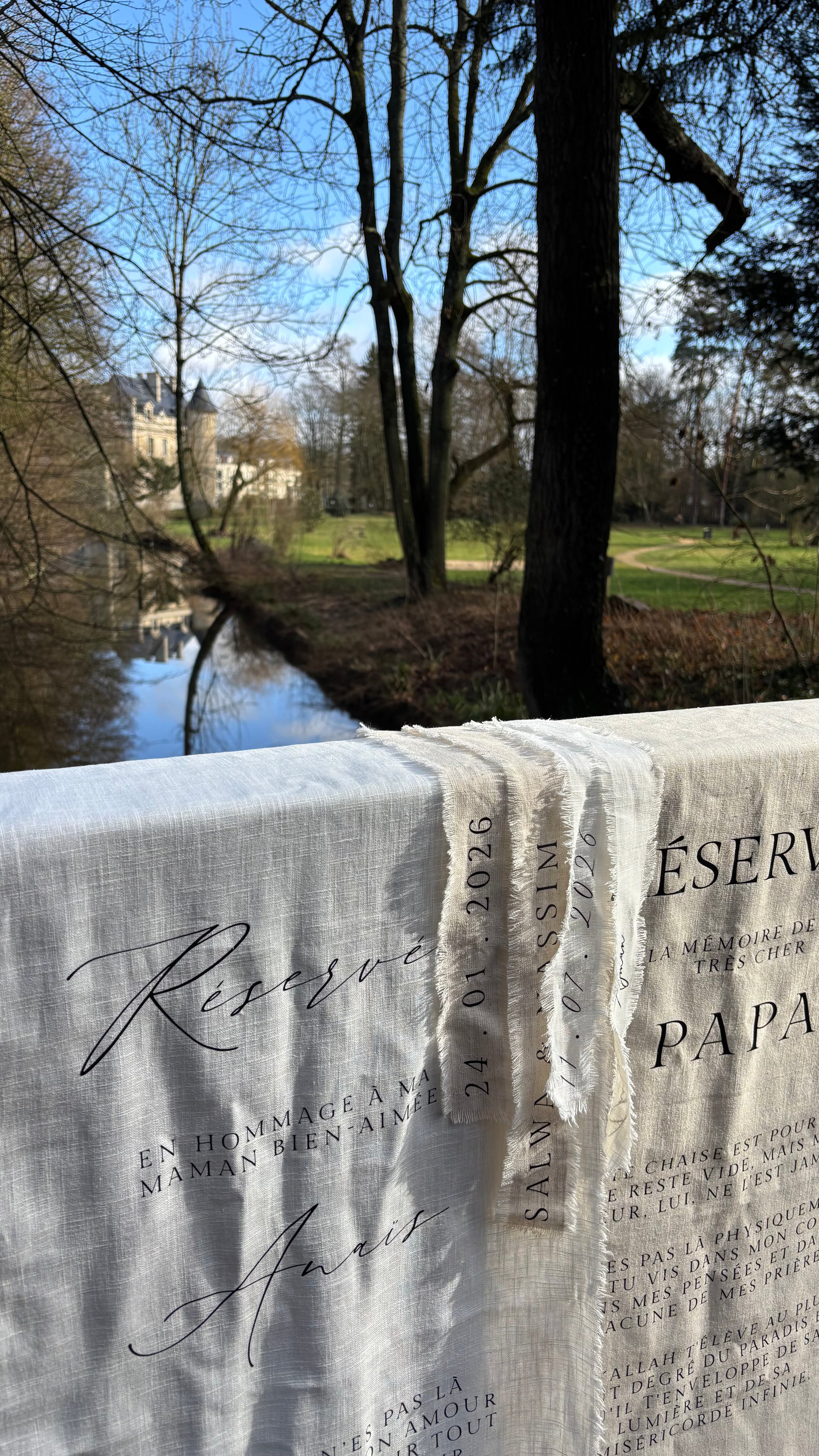 Les Tissus - Toiles de mariage personnalisées