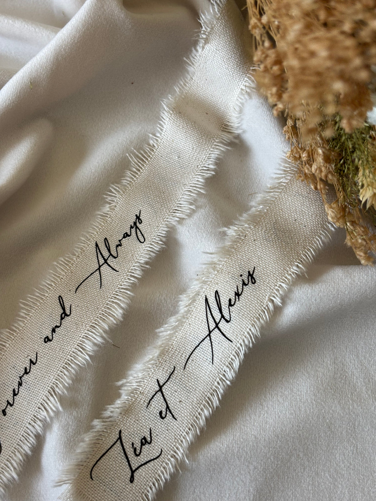 Le Ruban (Bouquet, Voiture…) - Tissu personnalisé - Coton Naturel OEKO-TEX®
