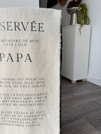 L'Hommage - Tissu personnalisé 100% Lin