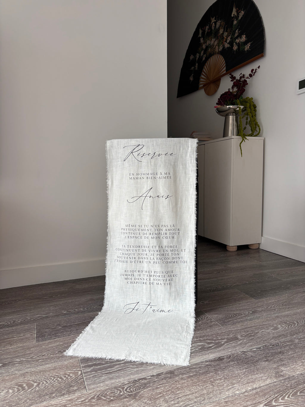 L'Hommage - Tissu personnalisé 100% Lin