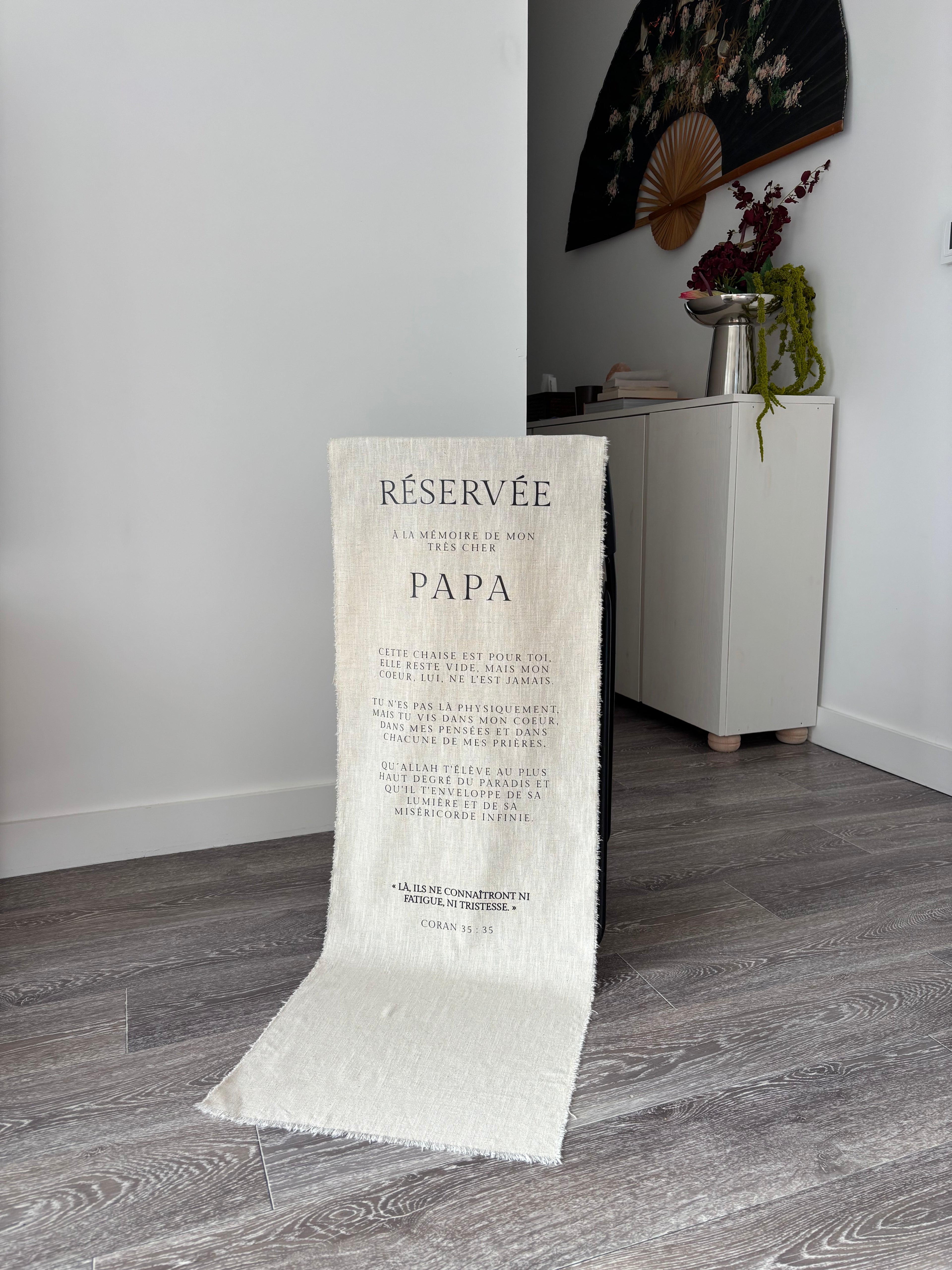 L'Hommage - Tissu personnalisé 100% Lin