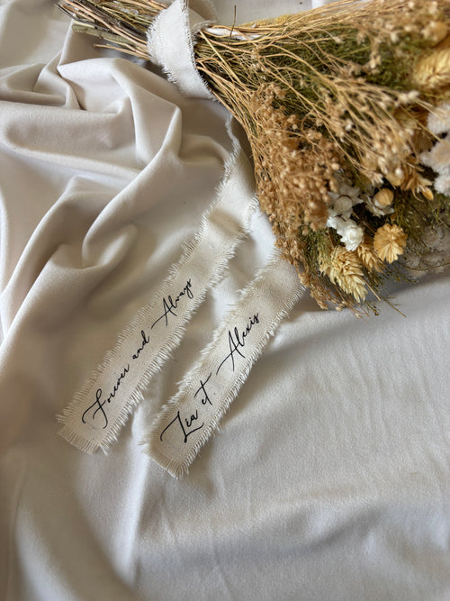 Le Ruban (Bouquet, Voiture…) - Tissu personnalisé - Coton Naturel OEKO-TEX®