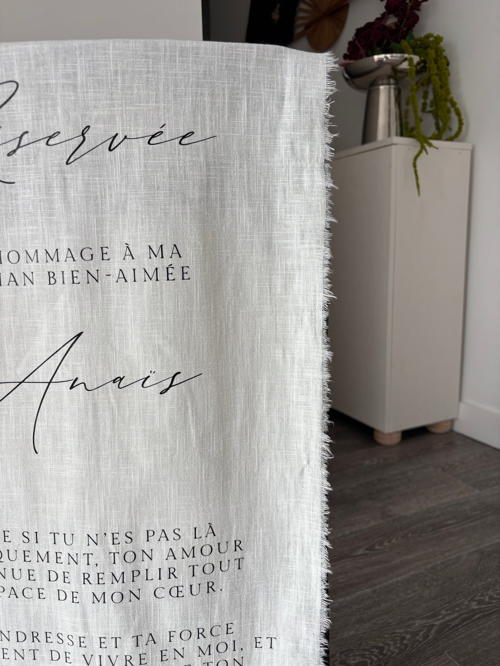 L'Hommage - Tissu personnalisé 100% Lin