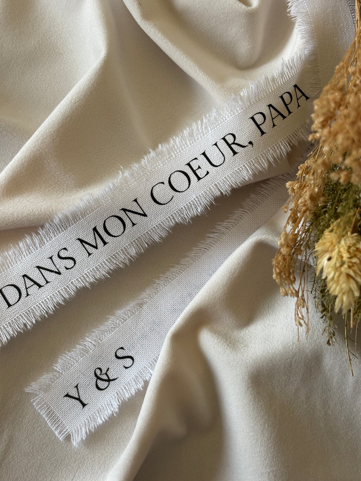 Le Ruban (Bouquet, Voiture…) - Tissu personnalisé - Coton Naturel OEKO-TEX®