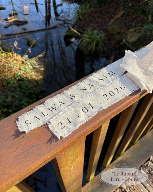 Le Ruban (Bouquet, Voiture…) - Tissu personnalisé 100% Lin